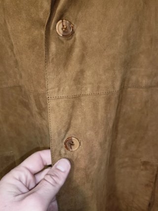 Giacca scamosciata marrone XL