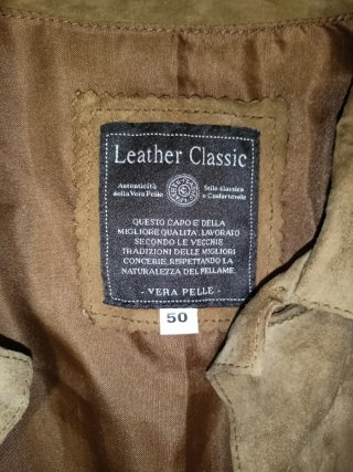 Giacca scamosciata marrone XL