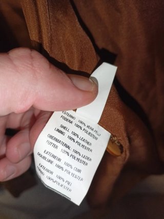 Giacca scamosciata marrone XL