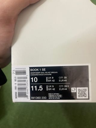 Nike Book 1 Beige Camo Tg 44 Nuove