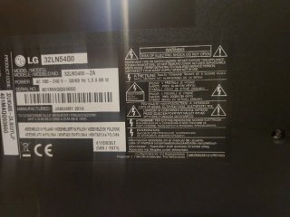TV LG Negra 32 pulgadas