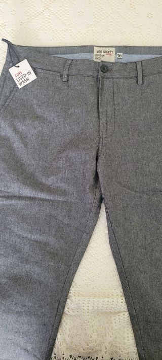 Pantalón chino Lois gris