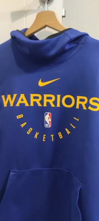 Sudadera Nike Warriors Baloncesto Azul/Amarillo