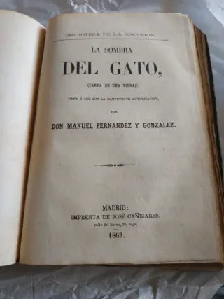 Libro La Dama de Noche .Año 1865 .