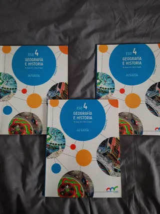 Libro de geografía e historia 4 ESO anaya