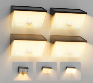 Set 4 Lampade Solari Smiling Shark WL-06 Nuove