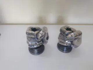 Lote 8 Metal:5 Fundas Mecheros+2 Ceniceros Vintage
