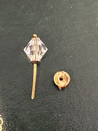 Pendientes de oro y cristal