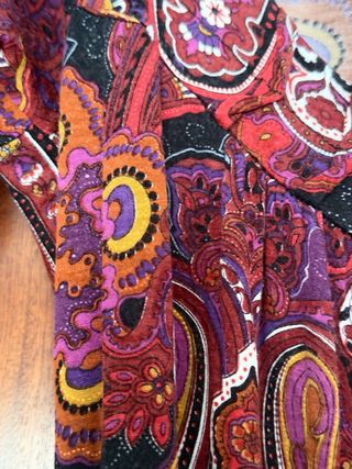 Vestido estampado paisley mujer