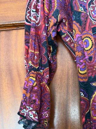 Vestido estampado paisley mujer