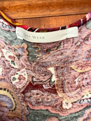 Vestido estampado paisley mujer