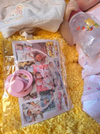 Bebé Reborn Vinilo/Tela + Accesorios