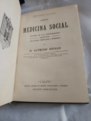 Medicina Social. Alfredo Opisso. Número 78.