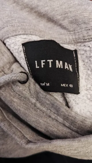 Sudadera gris cuello alto premium