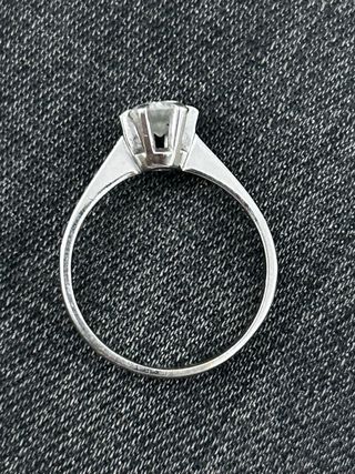 Anello oro 18kt con diamante 0,50 ct