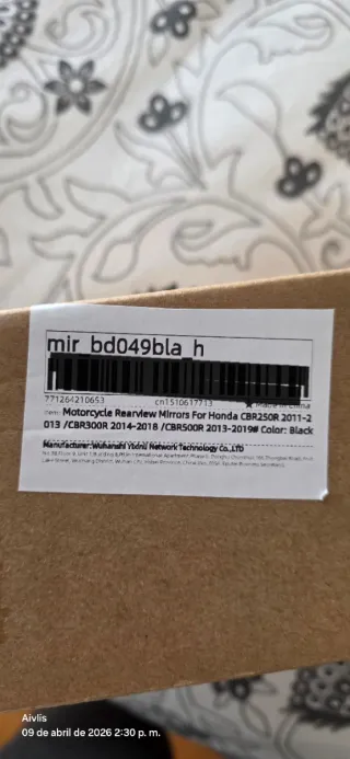 Espejos Retrovisores Honda