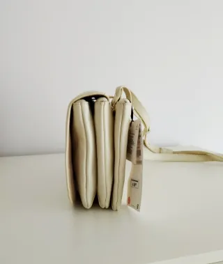 Bolso piel Zara beige