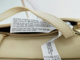 Bolso piel Zara beige