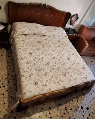 Letto Matrimoniale Stile Classico Legno
