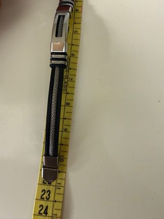 Pulsera Acero Inoxidable y caucho