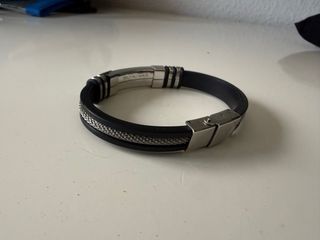 Pulsera Acero Inoxidable y caucho