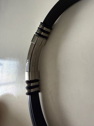 Pulsera Acero Inoxidable y caucho