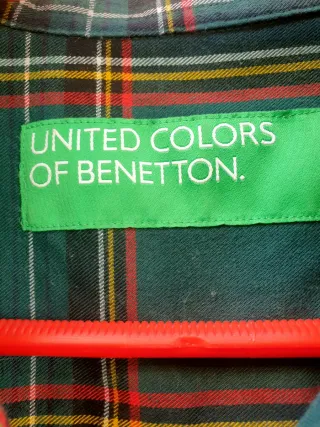 Camisa de cuadros United Colors of Benetton