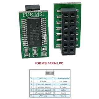 Módulo TPM 2.0 MSI 14 pines LPC