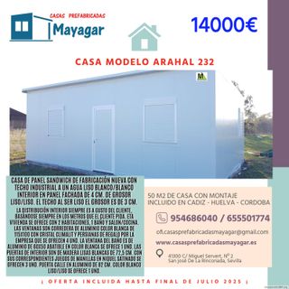 CASA SANDWICH MODELO ARAHAL EN 50 M2