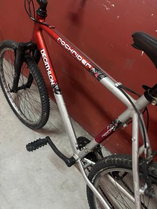 Bicicleta Montaña Decathlon Rockrider Roja