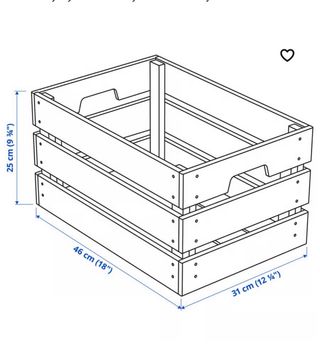Caja organizadora de madera Ikea