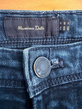 Massimo Dutti Jeans Hombre Azul Talla 40eur