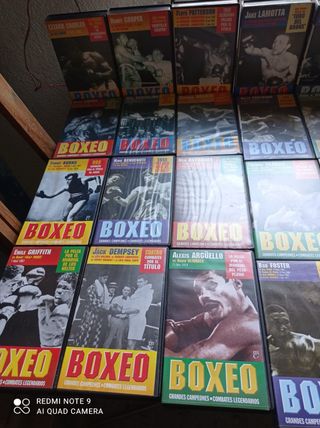 Colección VHS Boxeo Marshall Cavendish y fasciculo