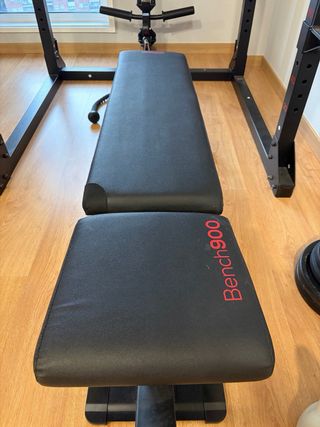 Rack de musculación + banco press