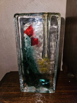 Vaso Barbini Murano Monofiore Vetro Artistico