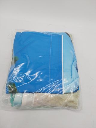 Fodera nordica Ocean 100% cotone, set di biancheria da letto 140 x 200 con foglie di palma stampate, set di biancheria da letto stile vacanza