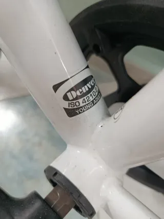 Bicicleta Montaña Niña DENBIKE Blanca/Rosa