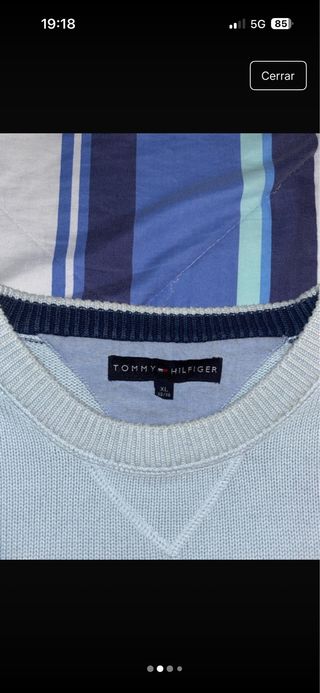 Jersey punto Tommy Hilfiger azul
