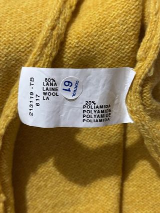 Jersey amarillo de punto