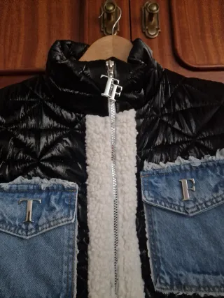 Chaleco Tatu Negro y Azul Talla M