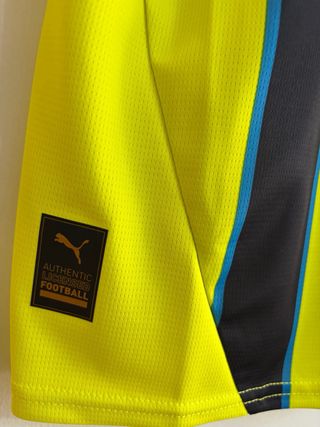 Camiseta Manchester City Haaland 9 Negra y Amarill