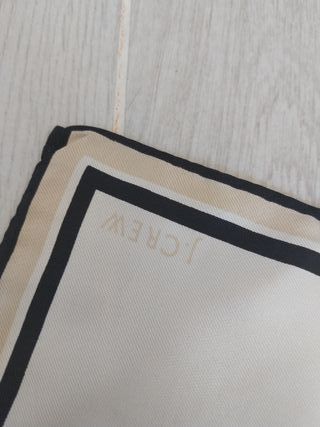 Foulard 100% Seta Beige e Nero