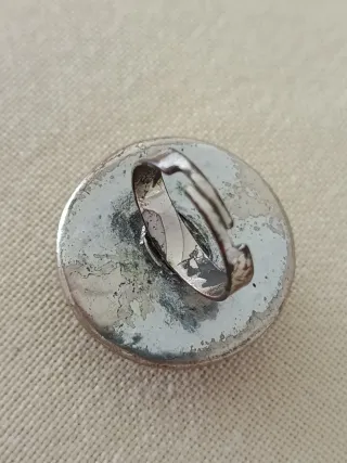 Anillo ajustable bisutería morado