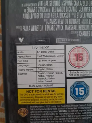 DVD PELI Blood Diamond