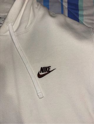 Sudadera Nike Hombre Blanca con Capucha