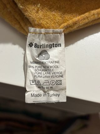 Jersey Burlington Rombo Amarillo Marrón
