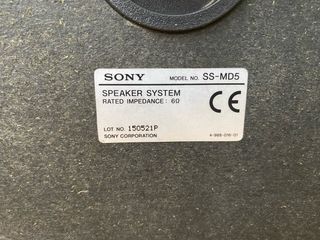 Altavoces Sony SS-MD5 Gris