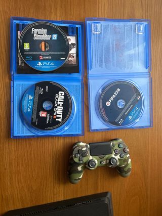 Consola PS4 Slim + Mando Camuflaje