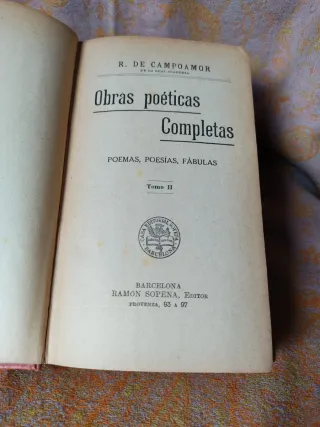 3 Tomos Obras Poéticas Completas.