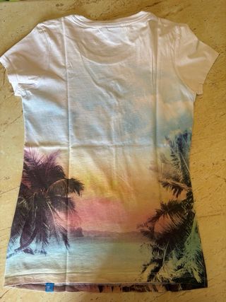 T-shirt Adidas Logo Arancione Bianco